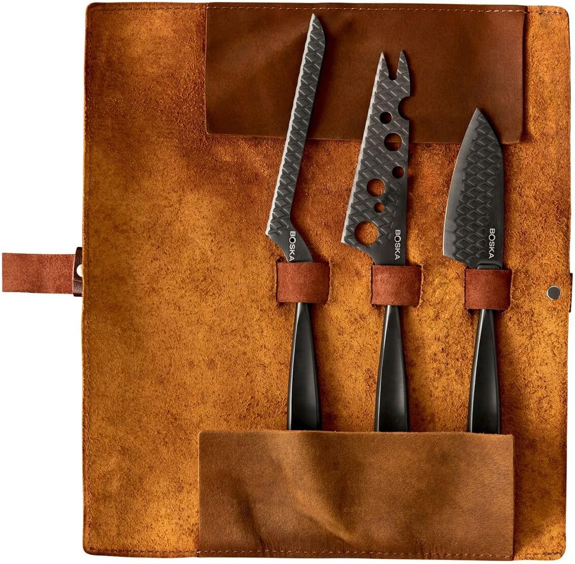 307089 Monaco+ Cheese Knife Set, Full-Size, Black