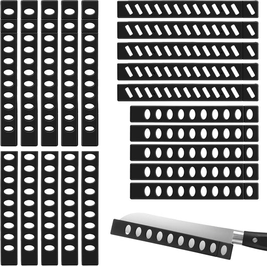 20pcs Knife Sheath Safety Knife Cover Sleeves Kitchen Universal Blade Covers Knives Edge Guards Blade Protector for Bread Carving Utility Paring Knives Safe Storage 6.5'' 7.3'' 8.1'' 8.3''