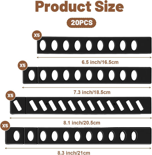 20pcs Knife Sheath Safety Knife Cover Sleeves Kitchen Universal Blade Covers Knives Edge Guards Blade Protector for Bread Carving Utility Paring Knives Safe Storage 6.5'' 7.3'' 8.1'' 8.3''