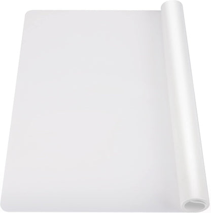 35.6x23.5 Inch Extra Large Silicone Mats for Kitchen Counter, 2MM Thick Heat Resistant Coffee Mat Bar Mat, Glass Top Stove Cover Countertop Protector for Air Fryer, Baking, Crafts, Black