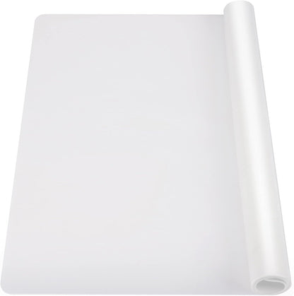 35.6x23.5 Inch Extra Large Silicone Mats for Kitchen Counter, 2MM Thick Heat Resistant Coffee Mat Bar Mat, Glass Top Stove Cover Countertop Protector for Air Fryer, Baking, Crafts, Black