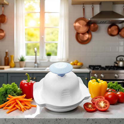 Blue Food Safety Holder for Mandolin or Grater, Finger Anti-Cut Protectors for Vegetable Graters and Peelers, Food Slicer Cutter Finger Guard, Mandolines