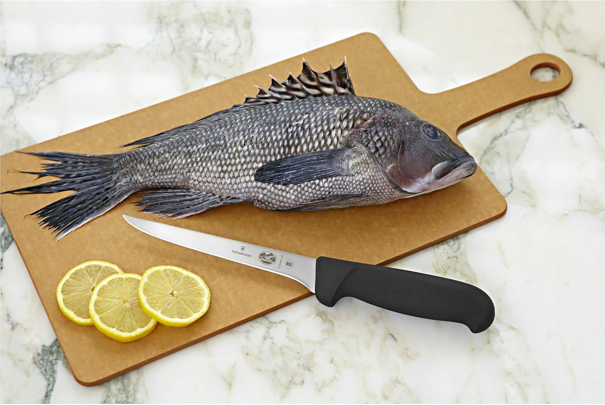 Fibrox 5 Inch Boning Knife - Dishwasher Safe and Ergonomic Handle, Black