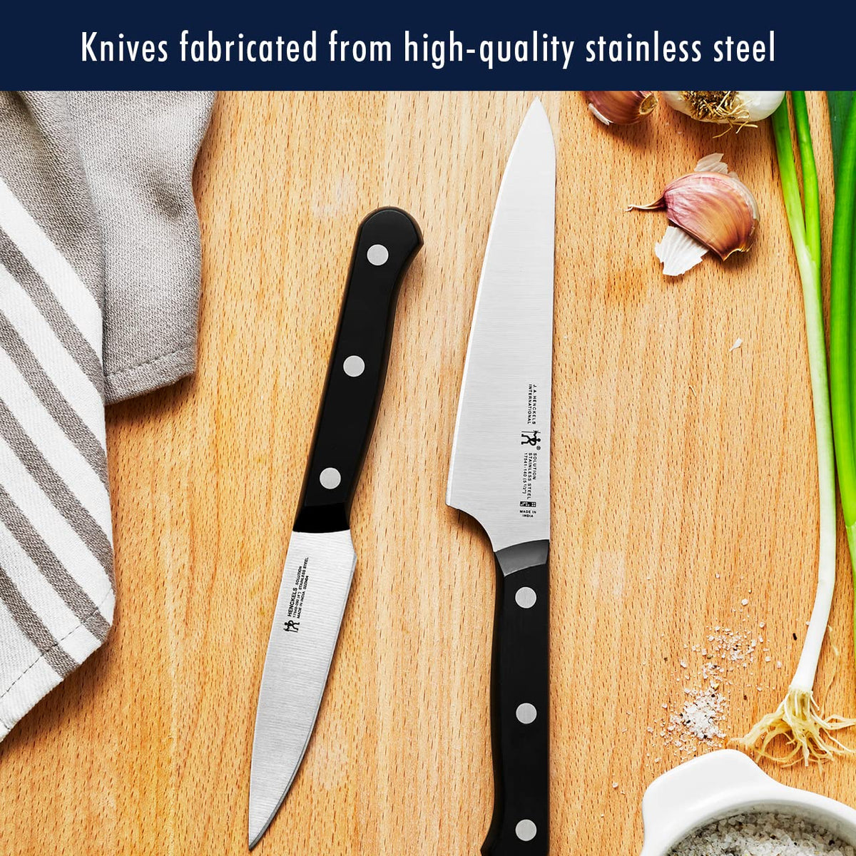 Solution Knife Set, Razor-Sharp, German Engineered, Brown