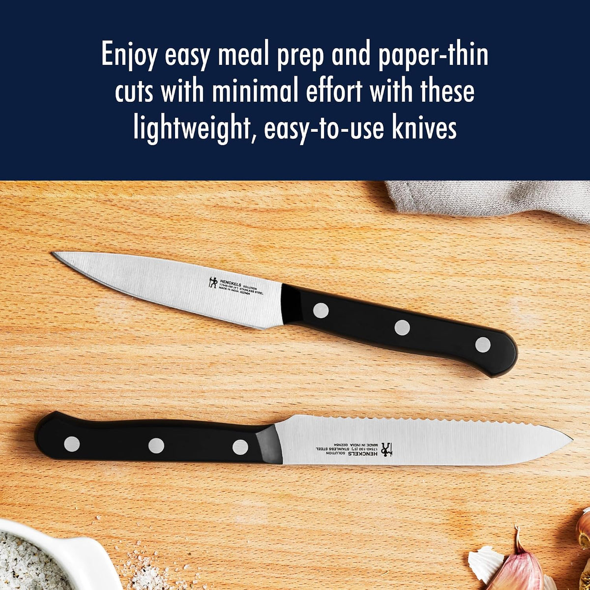 Solution Knife Set, Razor-Sharp, German Engineered, Brown