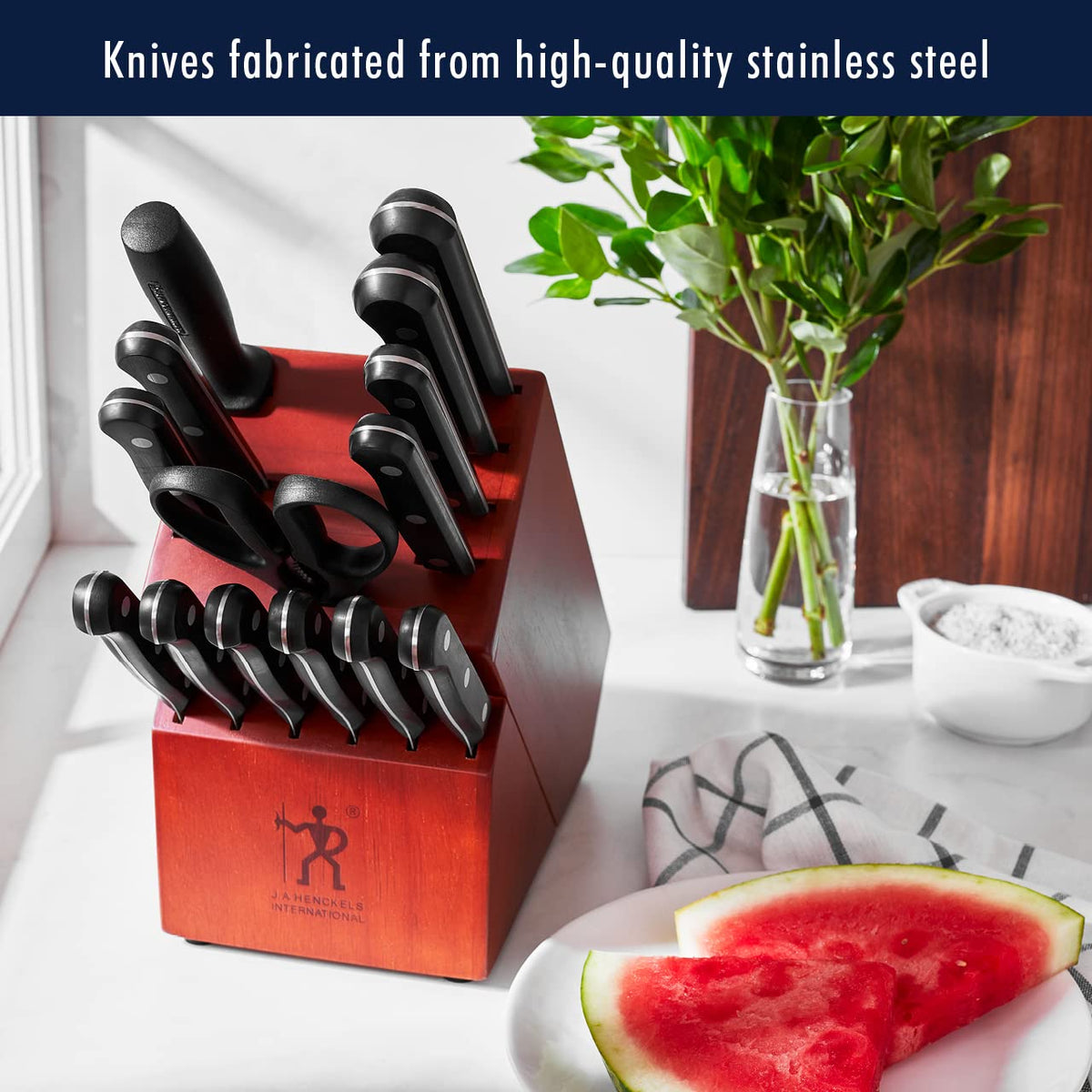 Solution Knife Set, Razor-Sharp, German Engineered, Brown