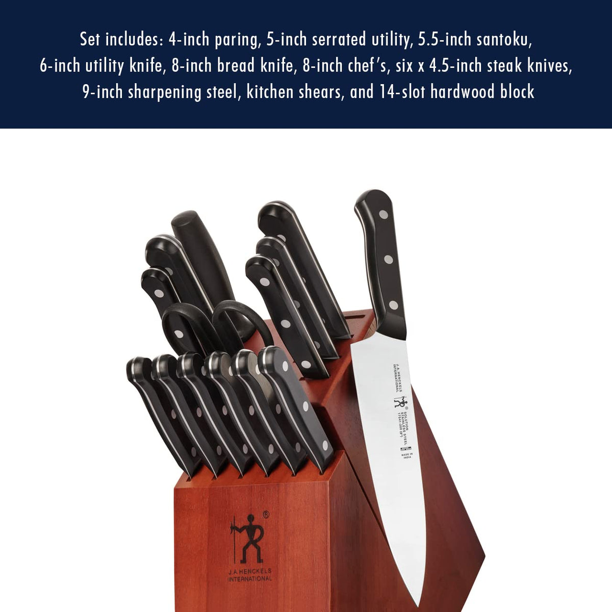 Solution Knife Set, Razor-Sharp, German Engineered, Brown