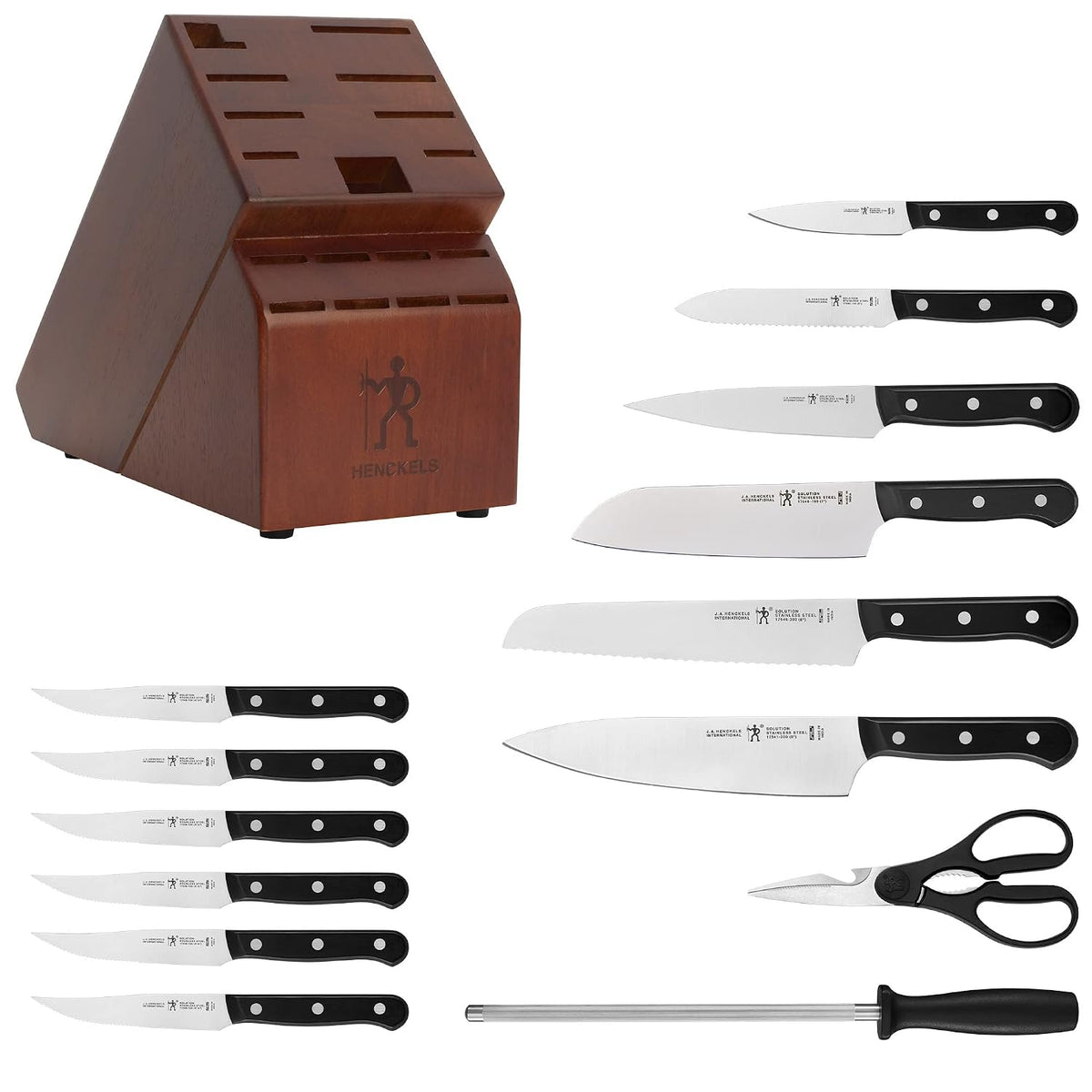 Solution Knife Set, Razor-Sharp, German Engineered, Brown