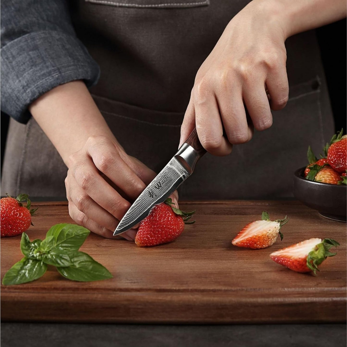 EDIB 4-Piece Damascus Knife Set – Professional Kitchen Knife Set, 67-Layer Genuine Damascus Steel, High Carbon Stainless Steel Core (VG10), Ergonomic Pakkawood Handles, In Elegant Gift Box