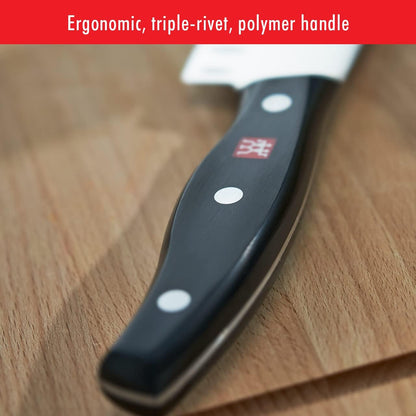 ZWILLING Twin Signature 8-Inch German Chef Knife, Kitchen Chef Knife, Stainless Steel Knife, Black