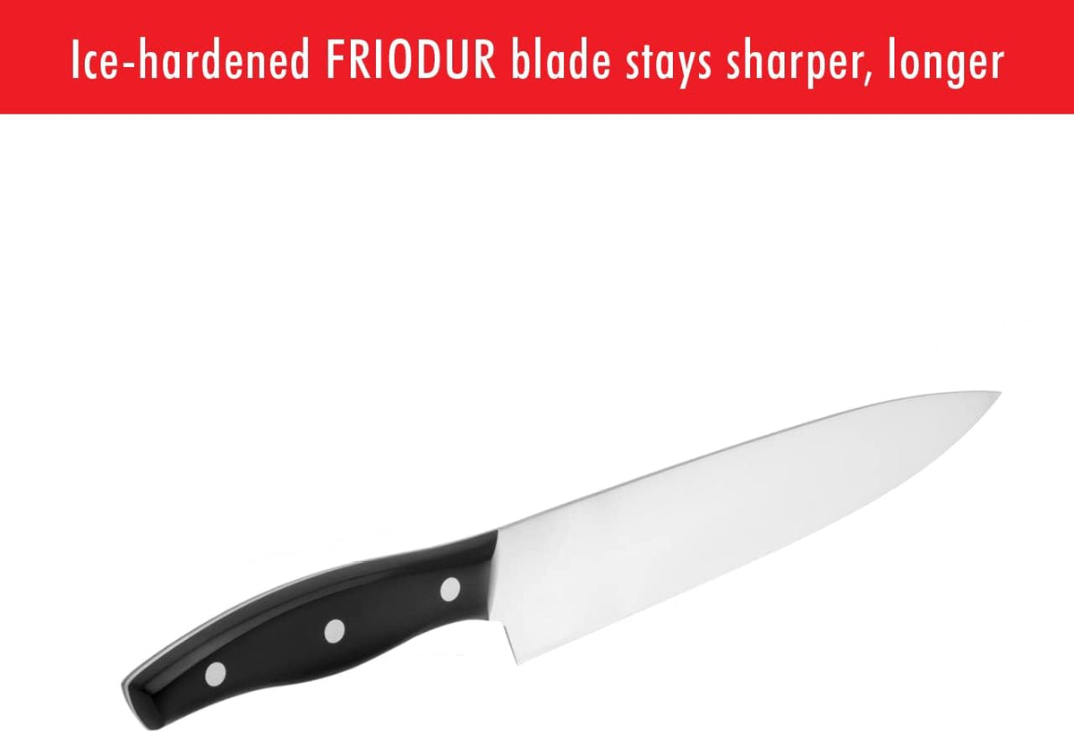 ZWILLING Twin Signature 8-Inch German Chef Knife, Kitchen Chef Knife, Stainless Steel Knife, Black
