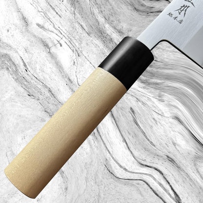 FS Nakiri Knife 6.5" (165mm) Made in Japan - Professional Japanese Vegetable Knife Wa-Nakiri - Japanese Powdered Stainless Steel Blade & Wa Wood Handle