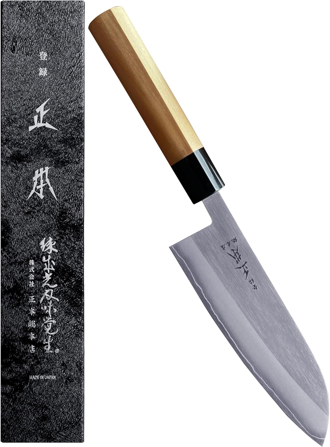 FS Nakiri Knife 6.5" (165mm) Made in Japan - Professional Japanese Vegetable Knife Wa-Nakiri - Japanese Powdered Stainless Steel Blade & Wa Wood Handle