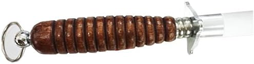 14" High Carbon Honing Steel with Wood Handle Kitchen Supply (Flat)