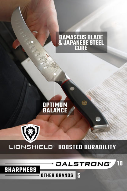 10" Cimitar Breaking Knife — AUS-10V Japanese Steel, 62+ HRC — For Primal Breaking, Large Meat Portioning & Butcher Work — Full-Tang G10, Sheath, Shogun ELITE, customer support