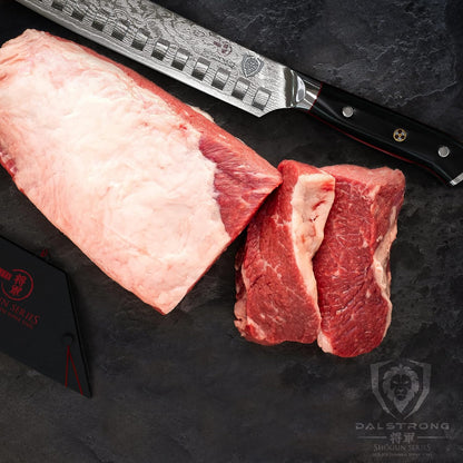 10" Cimitar Breaking Knife — AUS-10V Japanese Steel, 62+ HRC — For Primal Breaking, Large Meat Portioning & Butcher Work — Full-Tang G10, Sheath, Shogun ELITE, customer support