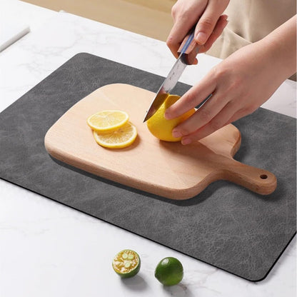 20” x 15.75” Non-Adhesive Non-Slip Cutting Board Mat, Multi-Purpose Non-Slip Pad for Chefs & Home Cooks, Grip Mat Under Kitchen Cutting Boards, Drawer Liners,4mm thick (Gray)