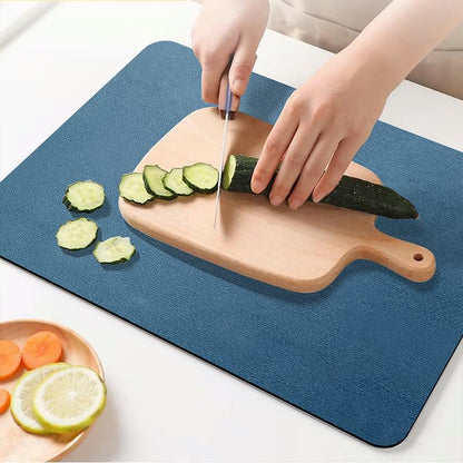 20” x 15.75” Non-Adhesive Non-Slip Cutting Board Mat, Multi-Purpose Non-Slip Pad for Chefs & Home Cooks, Grip Mat Under Kitchen Cutting Boards, Drawer Liners,4mm thick (Gray)