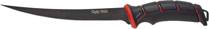 Ugly Tools 9 Inch Flex Knife for Fishing, Fishing Fillet Knife for Anglers, Sharp Trailing Point Serrated Stainless Steel Blade, Non-Slip Grip Handle,Black
