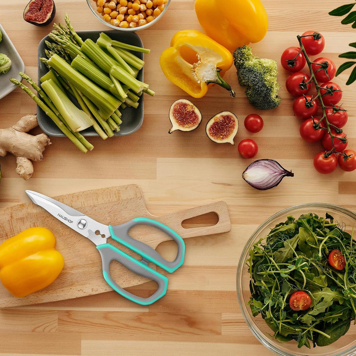 Kitchen Scissors for Food, 8-1/4" Kitchen Scissors All Purpose