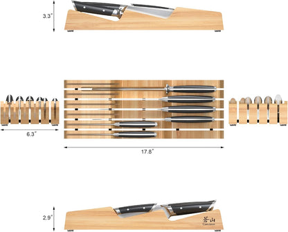 Cangshan HELENA Series German Steel Forged BBQ Knife Set (Black, 9-Piece Bag Set)