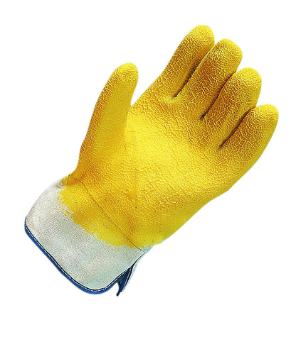 1000 Rubber Oyster Shucking Glove with Cotton Lining (Pack of 2),Yellow