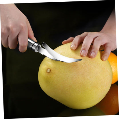 2pcs Citrus Peeler Ergonomic Grapefruit Knife and Orange Opener Tool Stainless Steel Fruit Peeler for Easy Peeling of Oranges Lemons and Grapefruits Kitchen Gadget