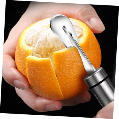 2pcs Citrus Peeler Ergonomic Grapefruit Knife and Orange Opener Tool Stainless Steel Fruit Peeler for Easy Peeling of Oranges Lemons and Grapefruits Kitchen Gadget