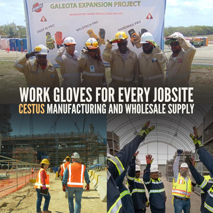 Cestus 3075, Impact Gloves with Coarse Palm, ANSI Cut A2