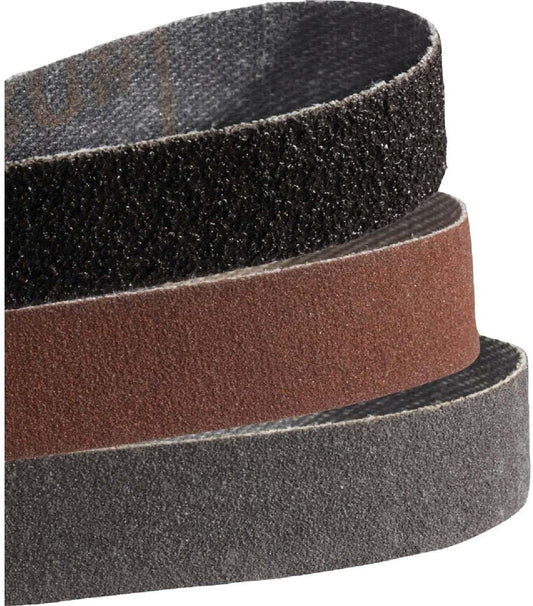 Smith's 50949 Combo Pack Replacement Belts – 80, 240, & 600 Grit – Compatible With All Belt Sharpeners – Coarse, Medium, & Fine Belts - Electric Sharpener