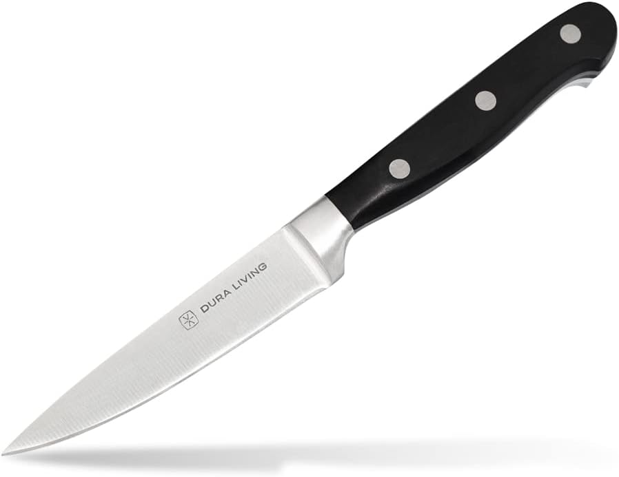 7-Inch Santoku Knife - Razor-Sharp High-Carbon Stainless Steel Blade, Forged Ergonomic Riveted Handle, Chef Knife for Chopping, Slicing & Dicing, Multipurpose Kitchen Knife, Home Chef