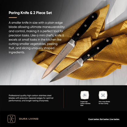 7-Inch Santoku Knife - Razor-Sharp High-Carbon Stainless Steel Blade, Forged Ergonomic Riveted Handle, Chef Knife for Chopping, Slicing & Dicing, Multipurpose Kitchen Knife, Home Chef