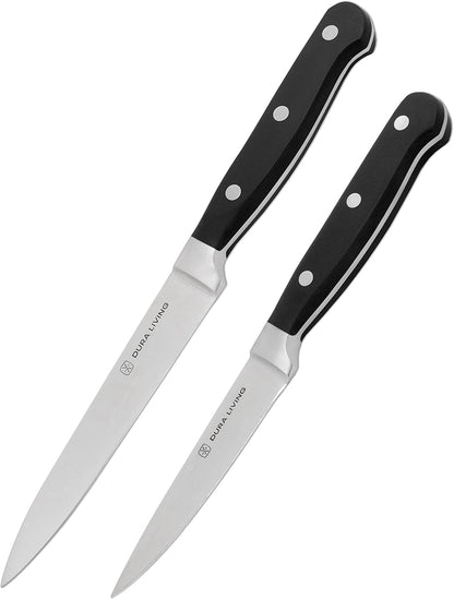 7-Inch Santoku Knife - Razor-Sharp High-Carbon Stainless Steel Blade, Forged Ergonomic Riveted Handle, Chef Knife for Chopping, Slicing & Dicing, Multipurpose Kitchen Knife, Home Chef