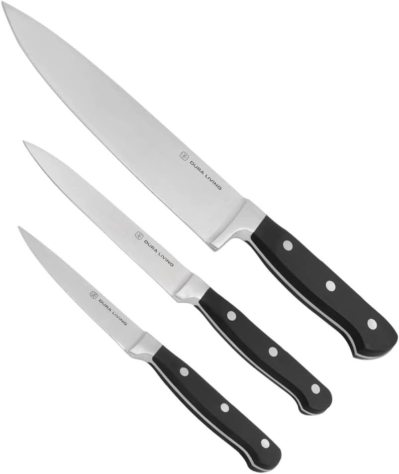 7-Inch Santoku Knife - Razor-Sharp High-Carbon Stainless Steel Blade, Forged Ergonomic Riveted Handle, Chef Knife for Chopping, Slicing & Dicing, Multipurpose Kitchen Knife, Home Chef