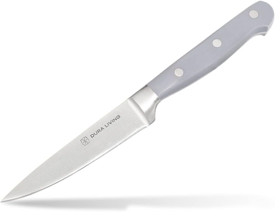 7-Inch Santoku Knife - Razor-Sharp High-Carbon Stainless Steel Blade, Forged Ergonomic Riveted Handle, Chef Knife for Chopping, Slicing & Dicing, Multipurpose Kitchen Knife, Home Chef
