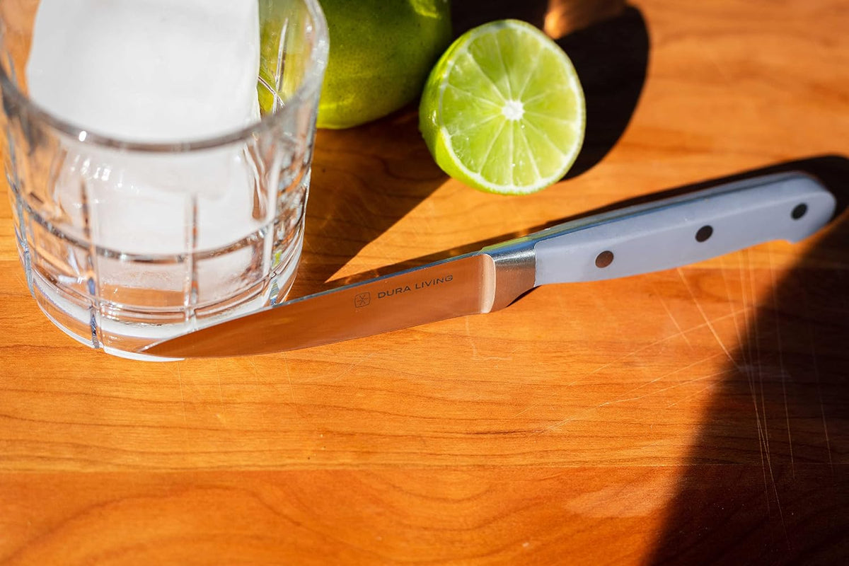 7-Inch Santoku Knife - Razor-Sharp High-Carbon Stainless Steel Blade, Forged Ergonomic Riveted Handle, Chef Knife for Chopping, Slicing & Dicing, Multipurpose Kitchen Knife, Home Chef