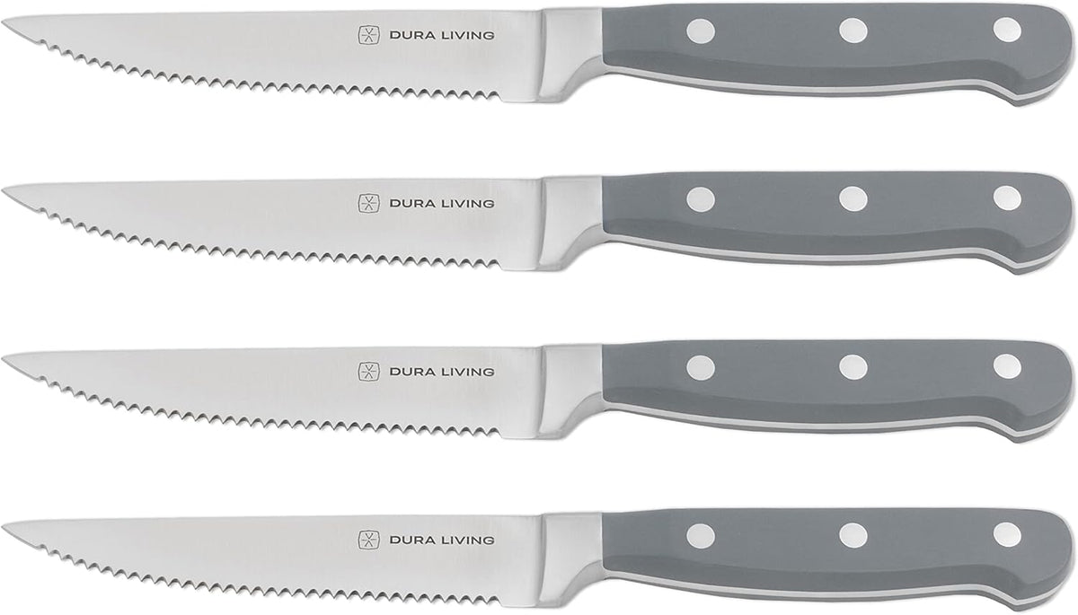 7-Inch Santoku Knife - Razor-Sharp High-Carbon Stainless Steel Blade, Forged Ergonomic Riveted Handle, Chef Knife for Chopping, Slicing & Dicing, Multipurpose Kitchen Knife, Home Chef