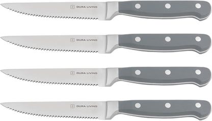 7-Inch Santoku Knife - Razor-Sharp High-Carbon Stainless Steel Blade, Forged Ergonomic Riveted Handle, Chef Knife for Chopping, Slicing & Dicing, Multipurpose Kitchen Knife, Home Chef