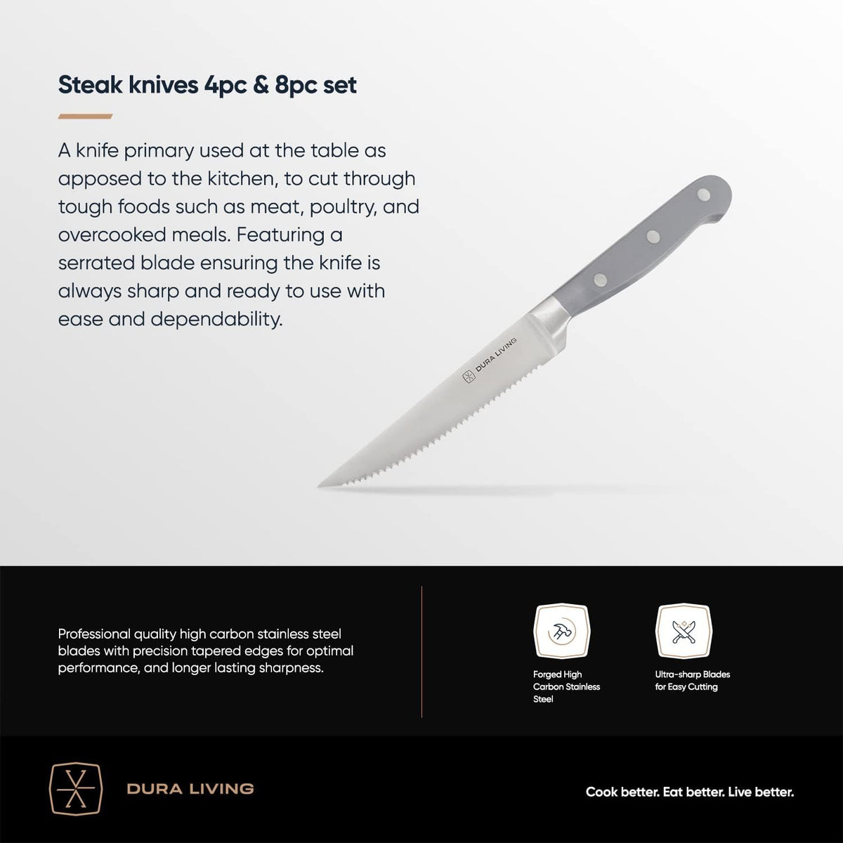 7-Inch Santoku Knife - Razor-Sharp High-Carbon Stainless Steel Blade, Forged Ergonomic Riveted Handle, Chef Knife for Chopping, Slicing & Dicing, Multipurpose Kitchen Knife, Home Chef
