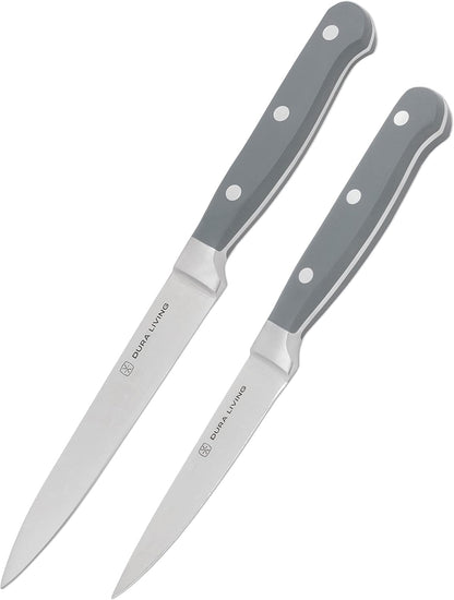7-Inch Santoku Knife - Razor-Sharp High-Carbon Stainless Steel Blade, Forged Ergonomic Riveted Handle, Chef Knife for Chopping, Slicing & Dicing, Multipurpose Kitchen Knife, Home Chef