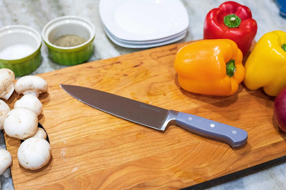 7-Inch Santoku Knife - Razor-Sharp High-Carbon Stainless Steel Blade, Forged Ergonomic Riveted Handle, Chef Knife for Chopping, Slicing & Dicing, Multipurpose Kitchen Knife, Home Chef