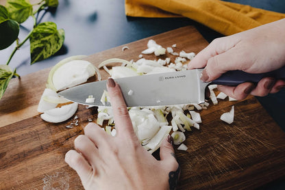 7-Inch Santoku Knife - Razor-Sharp High-Carbon Stainless Steel Blade, Forged Ergonomic Riveted Handle, Chef Knife for Chopping, Slicing & Dicing, Multipurpose Kitchen Knife, Home Chef