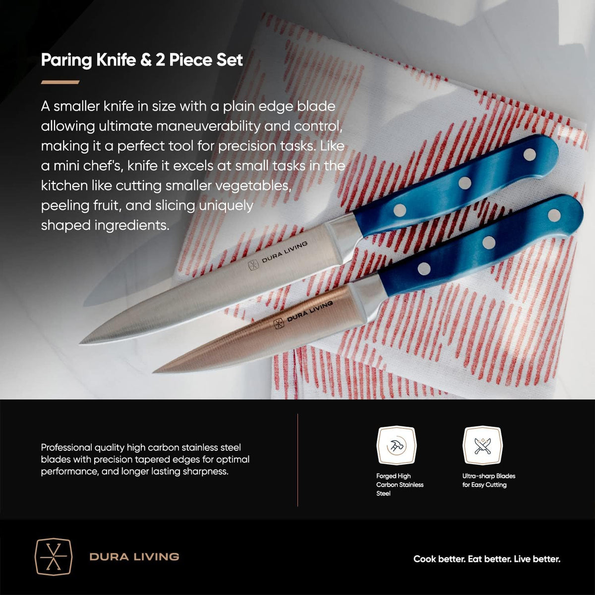 7-Inch Santoku Knife - Razor-Sharp High-Carbon Stainless Steel Blade, Forged Ergonomic Riveted Handle, Chef Knife for Chopping, Slicing & Dicing, Multipurpose Kitchen Knife, Home Chef