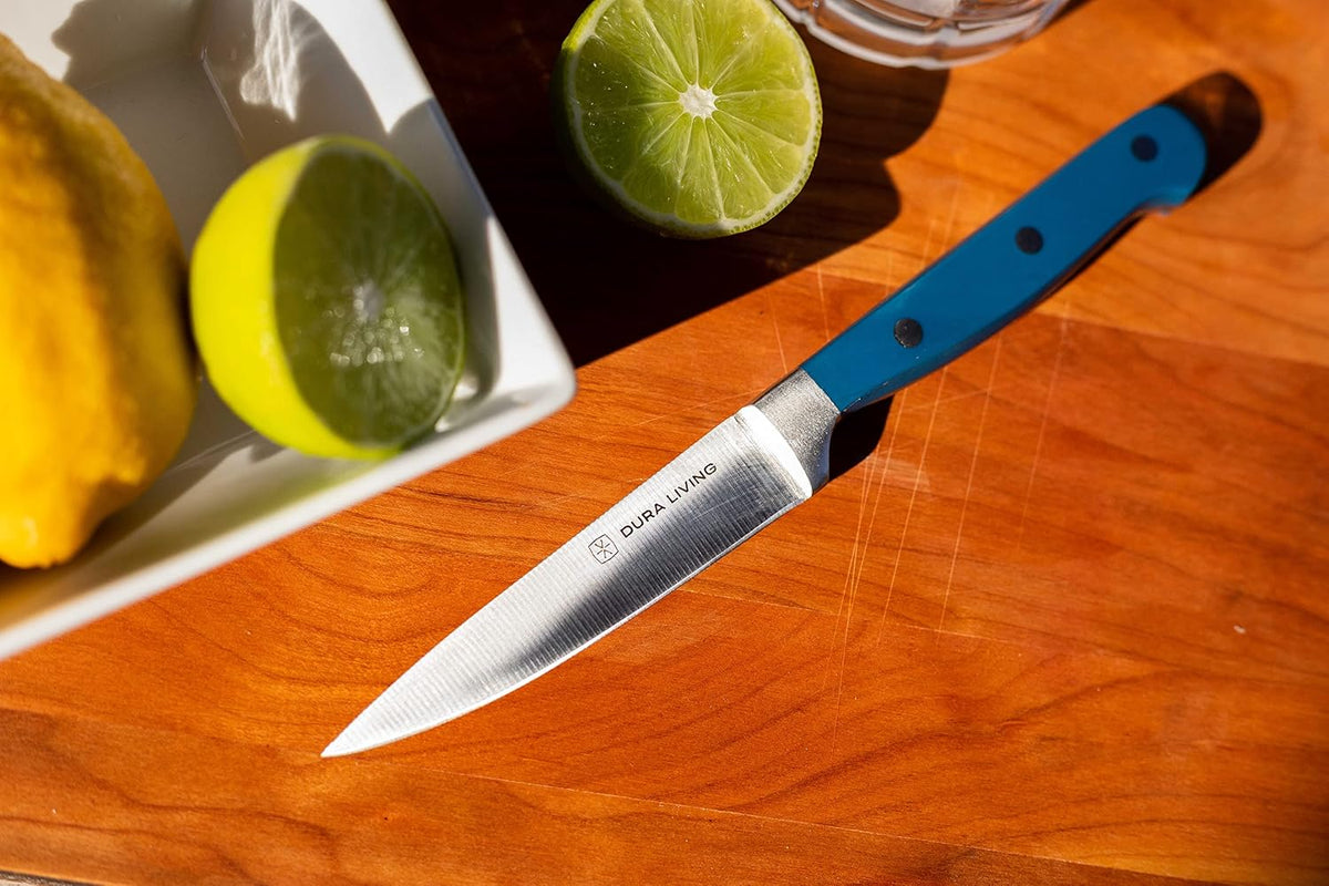 7-Inch Santoku Knife - Razor-Sharp High-Carbon Stainless Steel Blade, Forged Ergonomic Riveted Handle, Chef Knife for Chopping, Slicing & Dicing, Multipurpose Kitchen Knife, Home Chef