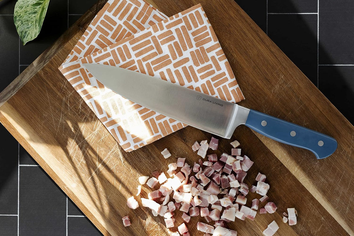7-Inch Santoku Knife - Razor-Sharp High-Carbon Stainless Steel Blade, Forged Ergonomic Riveted Handle, Chef Knife for Chopping, Slicing & Dicing, Multipurpose Kitchen Knife, Home Chef