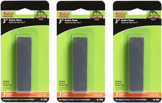 6050 Pocket Sharpening Stone, 3-Inch x 7/8-Inch, 3 Pack