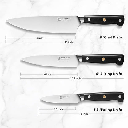 Kitchen Knife Set, Professional Ultra Sharp Chef Knife Set