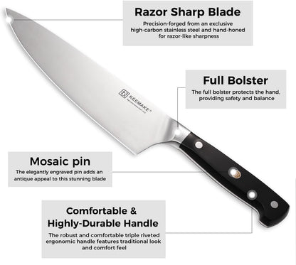 Kitchen Knife Set, Professional Ultra Sharp Chef Knife Set