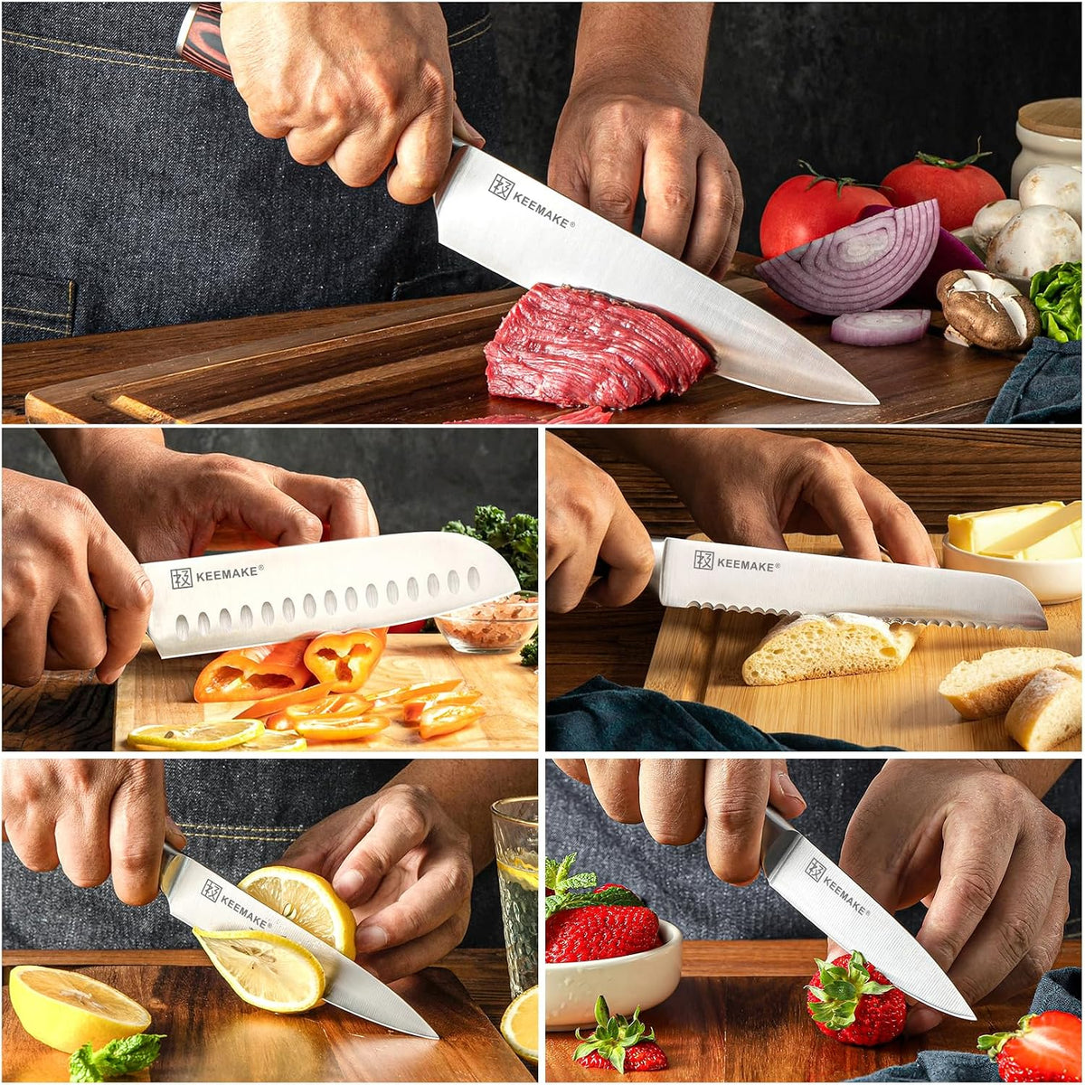 Kitchen Knife Set, Professional Ultra Sharp Chef Knife Set