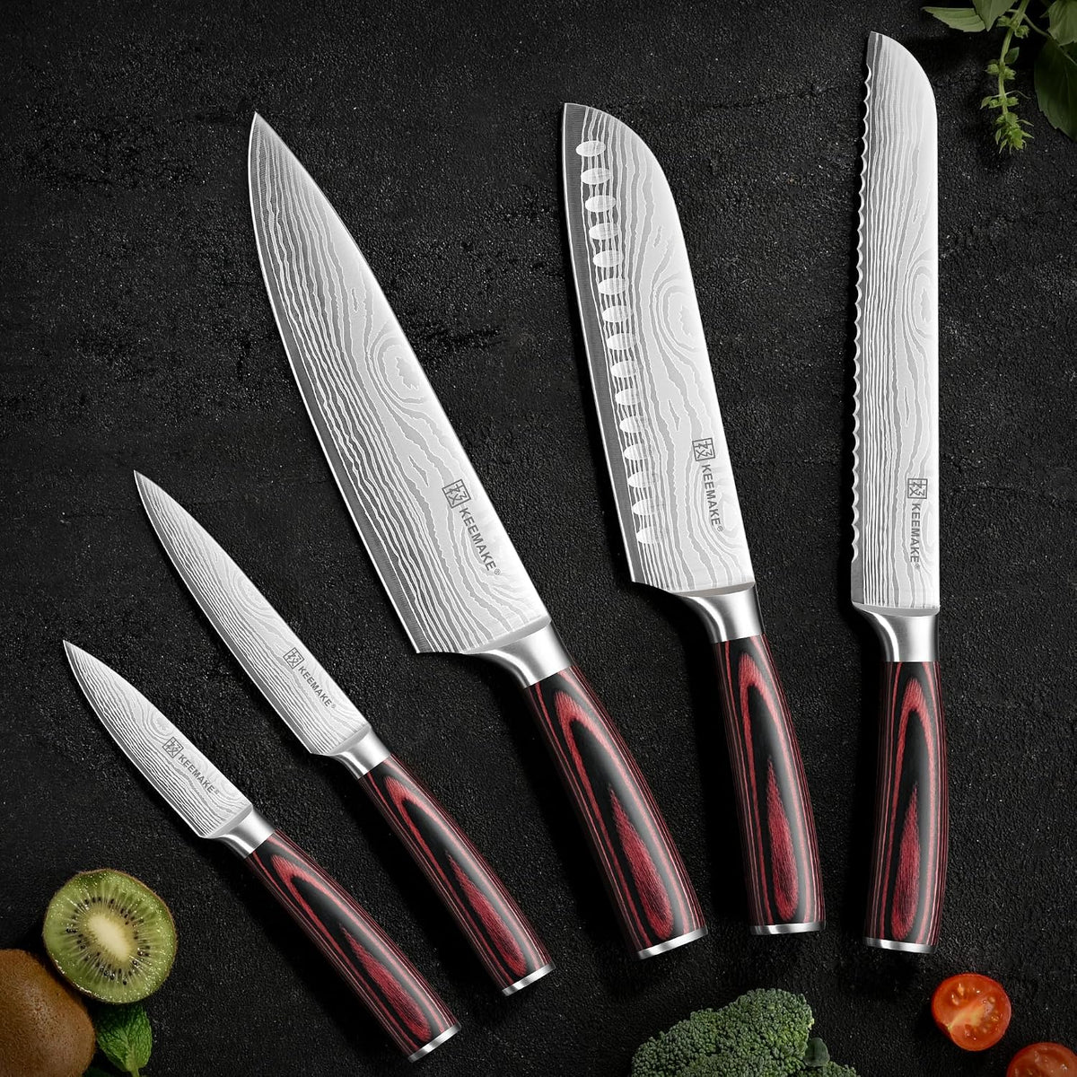 Kitchen Knife Set, Professional Ultra Sharp Chef Knife Set